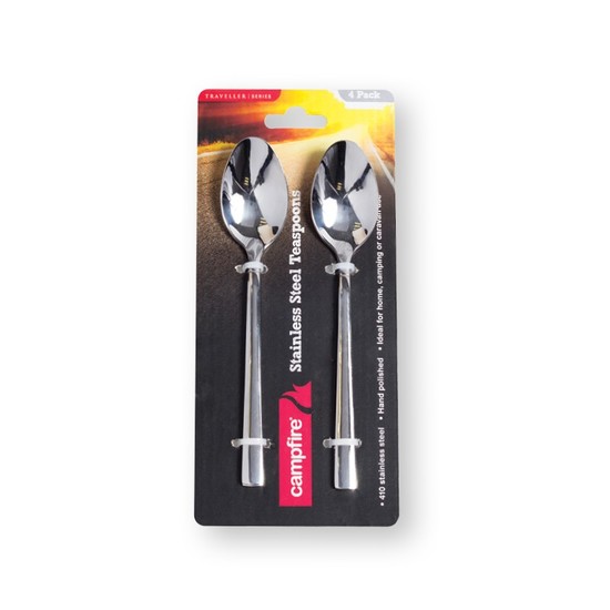 Campfire S/S Teaspoons 4 Pack
