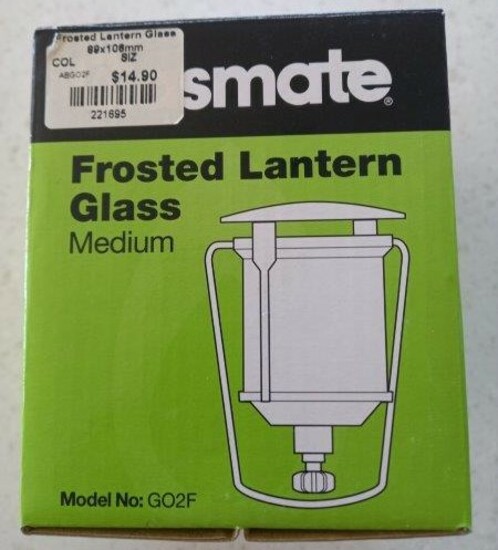 Gasmate Frosted Lantern Glass 89x 106mm GO2F